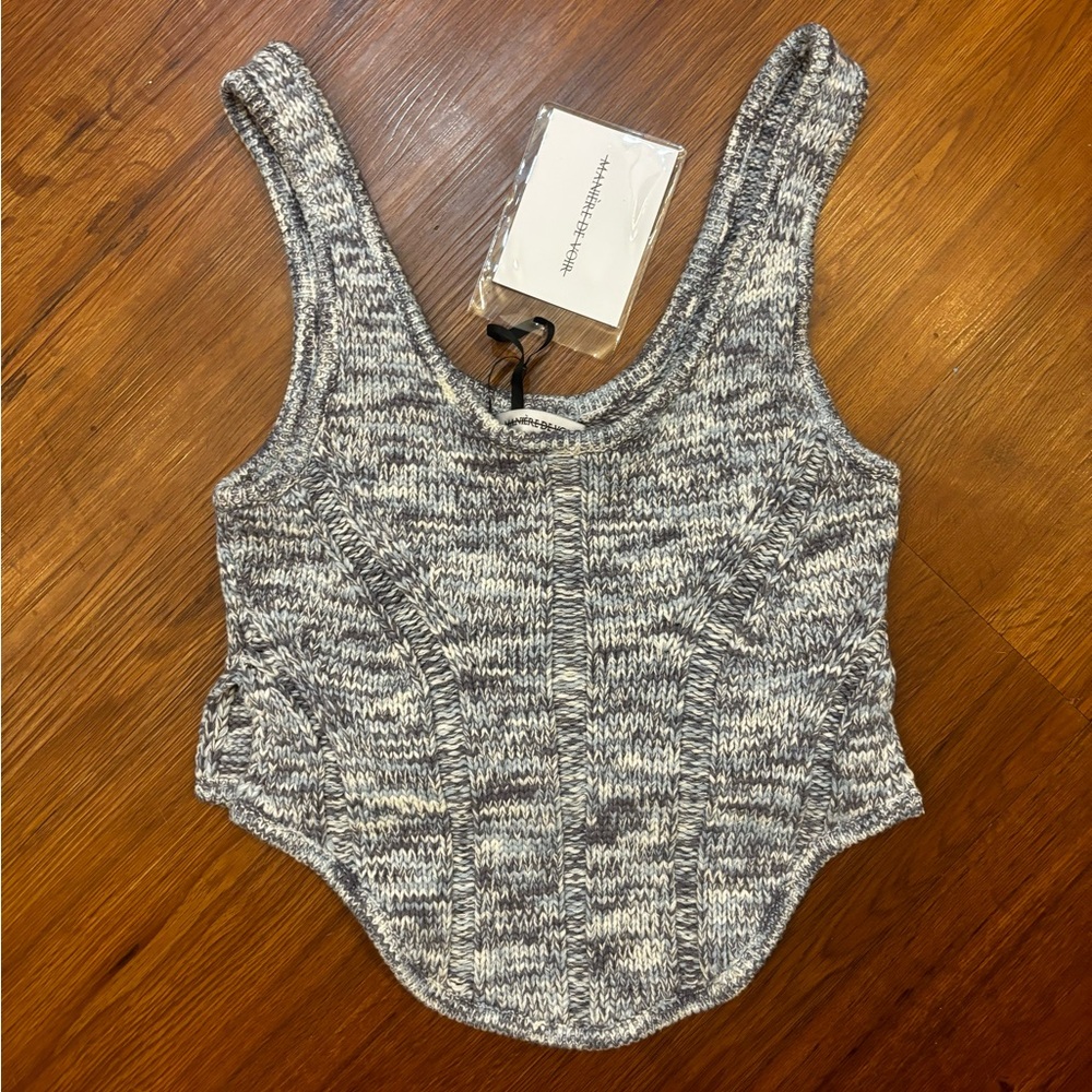 Maniere de voir knit corset top, new with tags